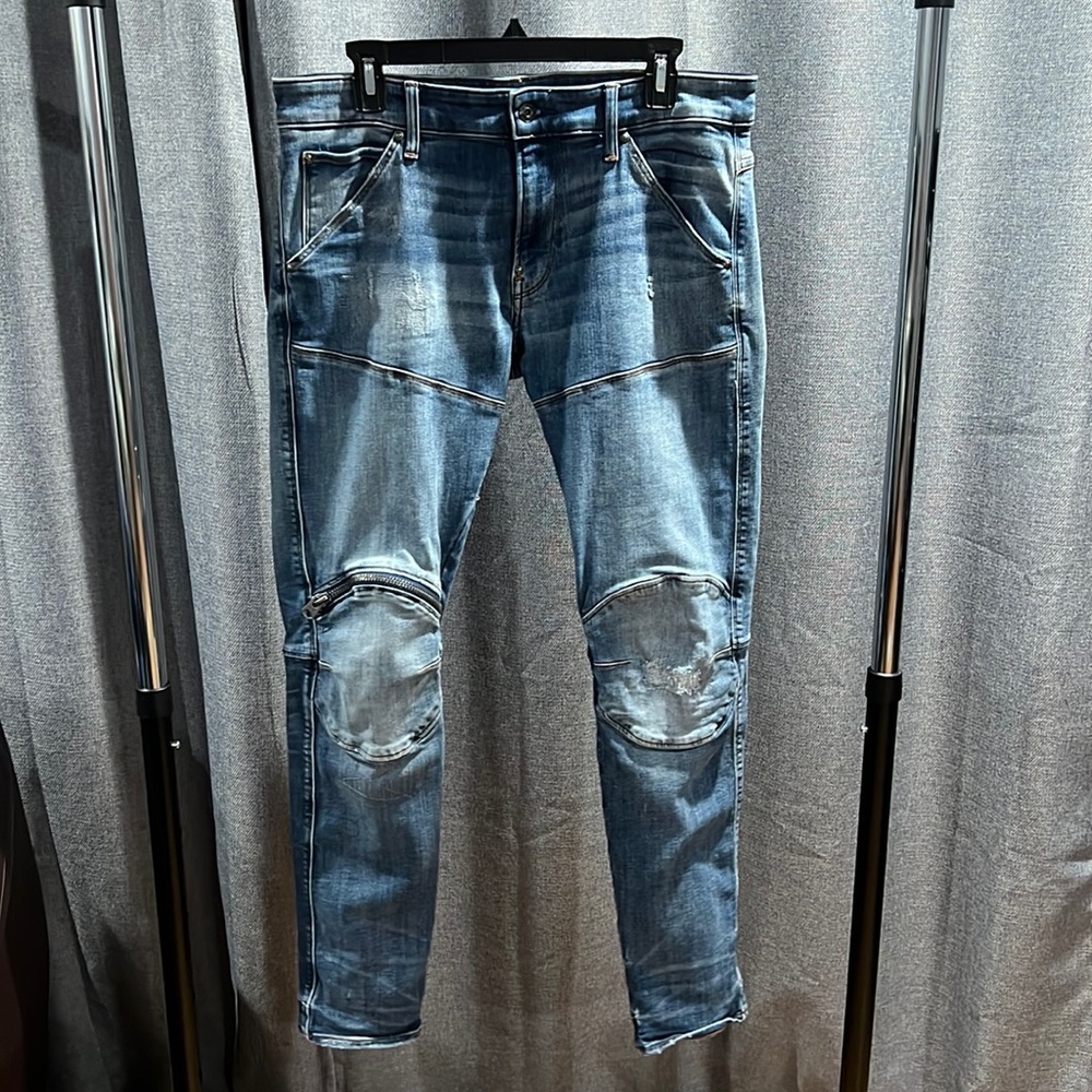 G-Star RAW 3D Kip Knee Skinny Jeans